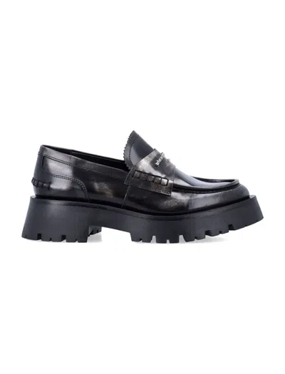 Alexander Wang Two-tone Leather Loafers In Multi