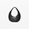 Alexander Wang Twyst Handle Bag In Memory Leather In Black