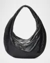 Alexander Wang Twyst Zip Leather Top-handle Bag In Black