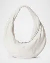 Alexander Wang Twyst Zip Leather Top-handle Bag In Off White