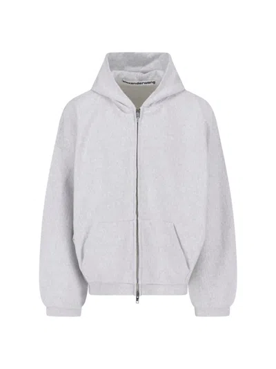 Alexander Wang Unisex 100% Cotton Sweatshirt Sweater In Gray