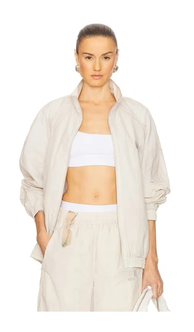 Alexander Wang Unisex Track Jacket In White Onyx