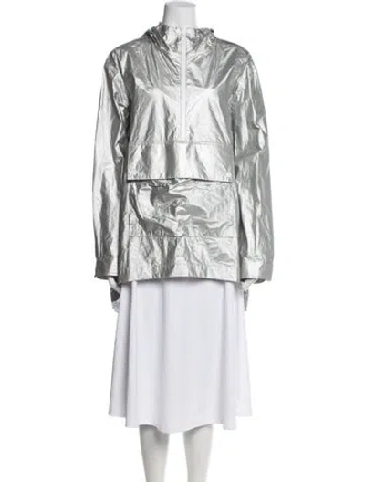 Pre-owned Alexander Wang Utility Jacket In Silver