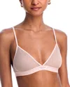 Alexander Wang V Neck Bralette In Peach Skin