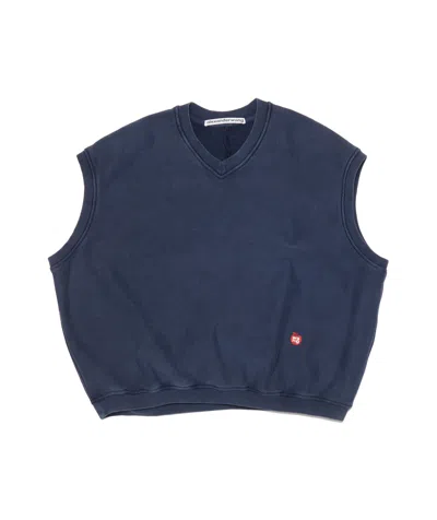 Alexander Wang V-neck Jersey Sweater Vest In Blue