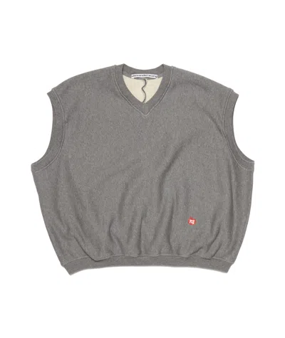 Alexander Wang V-neck Jersey Sweater Vest In Gray