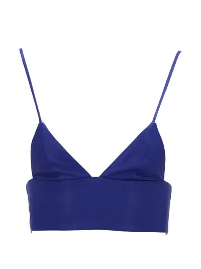 Pre-owned Alexander Wang V-neck Top In Blue