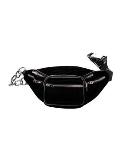 Pre-owned Alexander Wang Velvet Belt Bag In Black