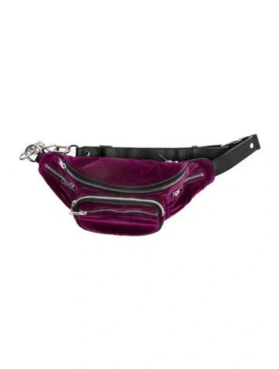 Pre-owned Alexander Wang Velvet Belt Bag In Purple