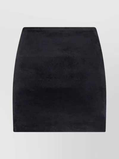 ALEXANDER WANG VELVET ELASTIC WAISTBAND SKIRT