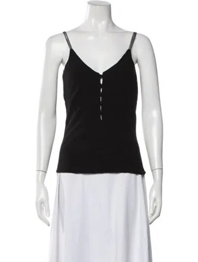 Pre-owned Alexander Wang Vintage Silk Top In Black