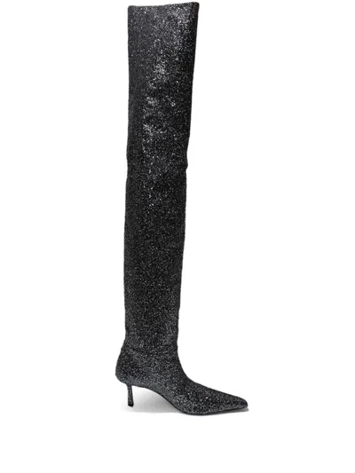 Alexander Wang Viola 65mm Knee-high Boots In Black