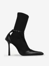 Alexander Wang Scuba And Leather Sock Boots In Black