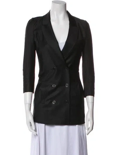 Pre-owned Alexander Wang Virgin Wool Blazer In Black