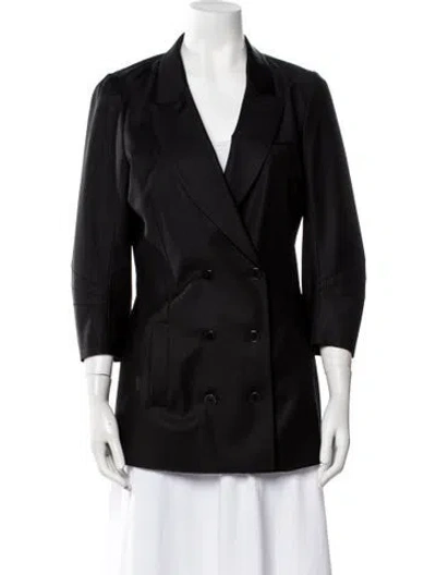 Pre-owned Alexander Wang Virgin Wool Blazer In Black