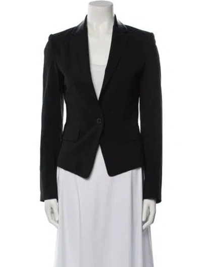 Pre-owned Alexander Wang Virgin Wool Blazer In Black