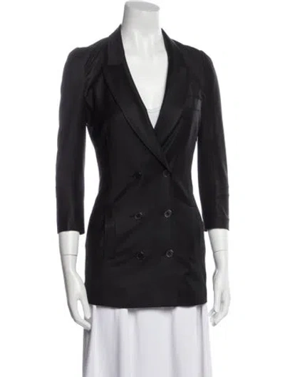 Pre-owned Alexander Wang Virgin Wool Blazer In Black