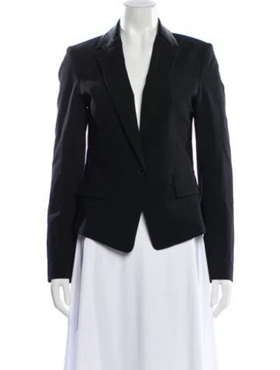 Pre-owned Alexander Wang Virgin Wool Blazer In Black