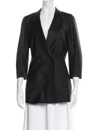 Pre-owned Alexander Wang Virgin Wool Blazer In Black