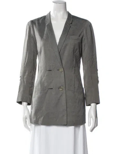 Pre-owned Alexander Wang Virgin Wool Blazer In Gray