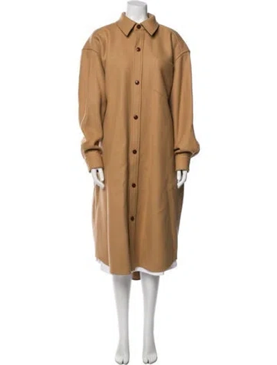 Pre-owned Alexander Wang Virgin Wool Coat In Brown