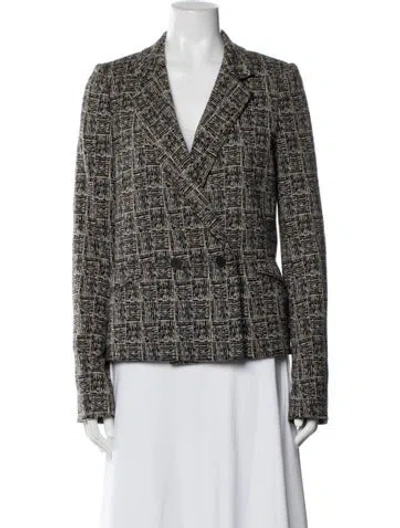 Pre-owned Alexander Wang Virgin Wool Plaid Print Blazer