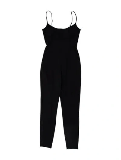 Pre-owned Alexander Wang Virgin Wool Scoop Neck Jumpsuit W/ Tags In Black