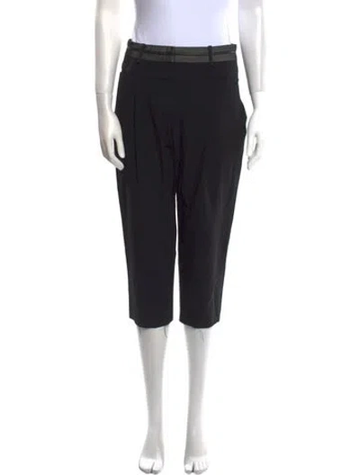Pre-owned Alexander Wang Virgin Wool Skinny Leg Pants In Black
