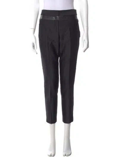 Pre-owned Alexander Wang Virgin Wool Skinny Leg Pants In Black