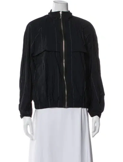Pre-owned Alexander Wang Virgin Wool Striped Jacket In Multi