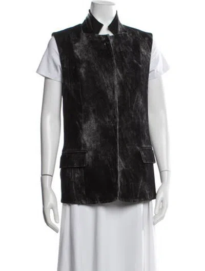 Pre-owned Alexander Wang Virgin Wool Vest In Black