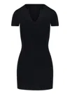 Alexander Wang Viscose Blend Mini Dress In Black
