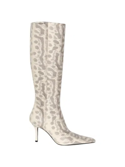 Alexander Wang Vivica 85 Knee High Boot Natural In Neutrals