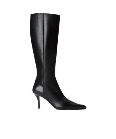 Alexander Wang Vivica 85mm Knee-high Boot In Leather In Black