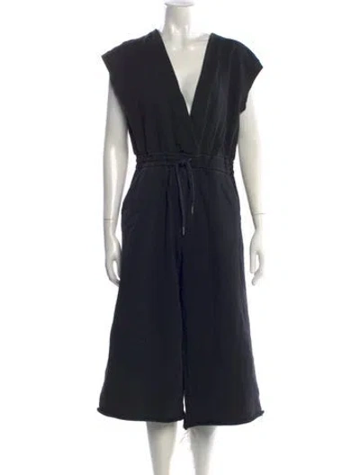 Pre-owned Alexander Wang V-neck Jumpsuit In Black