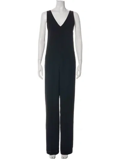 Pre-owned Alexander Wang V-neck Jumpsuit In Black