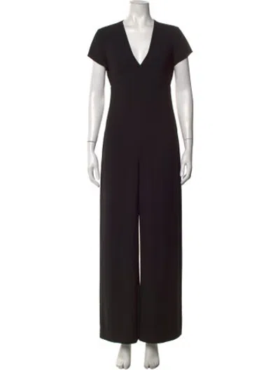 Pre-owned Alexander Wang V-neck Jumpsuit In Black