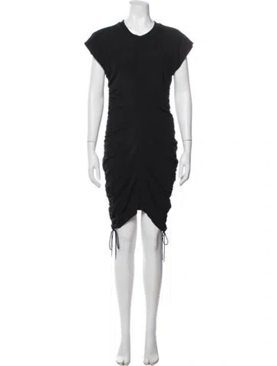 Pre-owned Alexander Wang V-neck Knee-length Dress In Blue