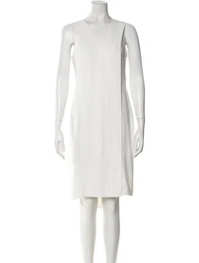 Pre-owned Alexander Wang V-neck Mini Dress In White