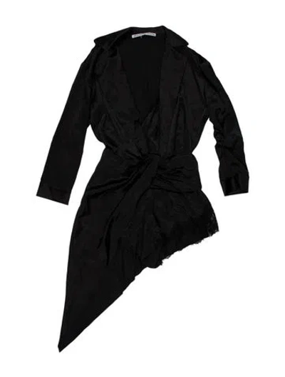 Pre-owned Alexander Wang V-neck Romper In Black