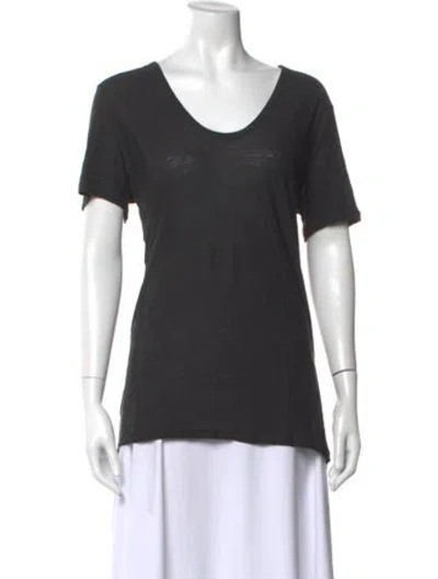 Pre-owned Alexander Wang V-neck Short Sleeve T-shirt In Green