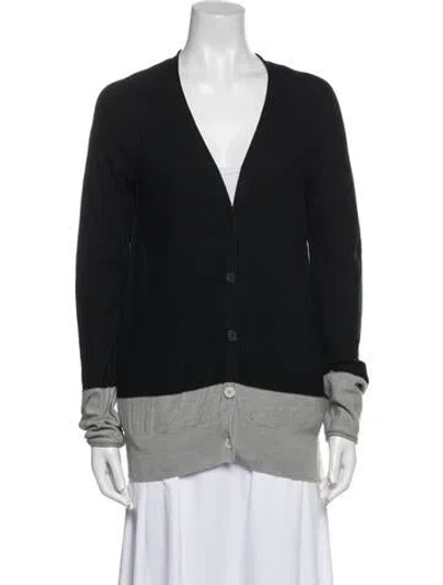 Pre-owned Alexander Wang V-neck Sweater In Black