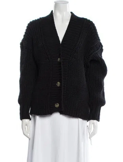 Pre-owned Alexander Wang V-neck Sweater In Black