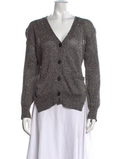 Pre-owned Alexander Wang V-neck Sweater In Black