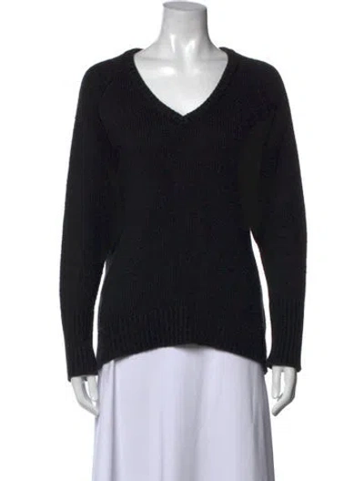 Pre-owned Alexander Wang V-neck Sweater In Black