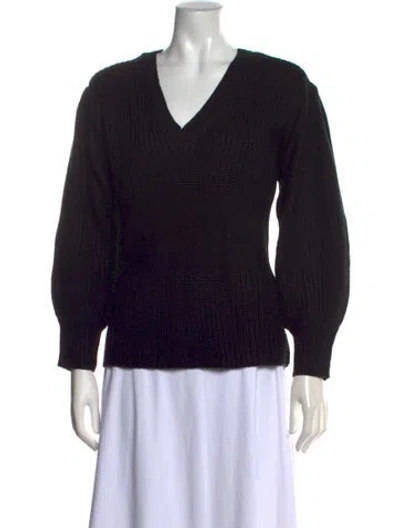 Pre-owned Alexander Wang V-neck Sweater In Black