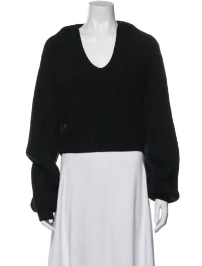 Pre-owned Alexander Wang V-neck Sweater In Black