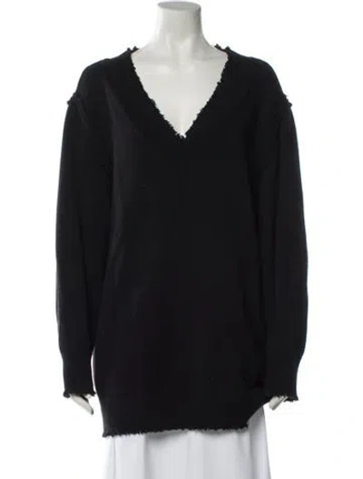 Pre-owned Alexander Wang V-neck Sweater In Blue