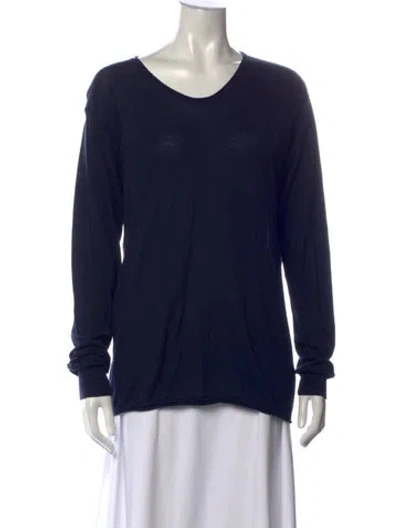 Pre-owned Alexander Wang V-neck Sweater In Blue