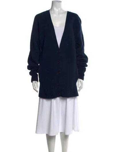 Pre-owned Alexander Wang V-neck Sweater In Blue